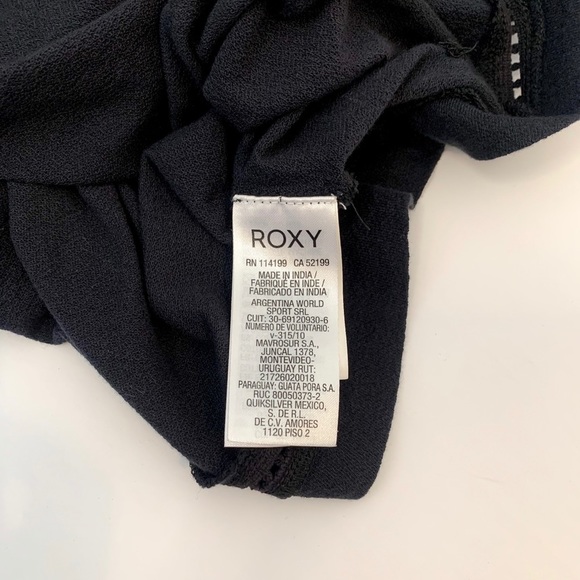 Roxy Hey Tonight Black Off-the-Shoulder Blouse Size Small - Picture 11 of 12